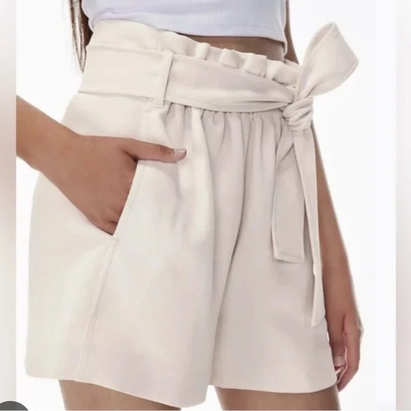 Aritzia Pants - Aritzia Wilfred high waisted Paper Bag Shorts